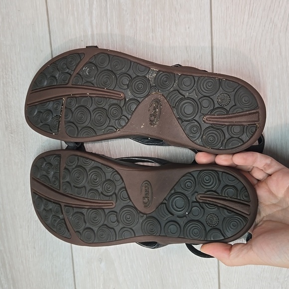 Chaco Women Loop Toe Ankle Leather Sandals Flats shoes sz 9 - Picture 11 of 11